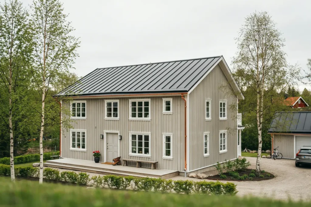 takoml ggning och fasadrenovering p villa i br sarp